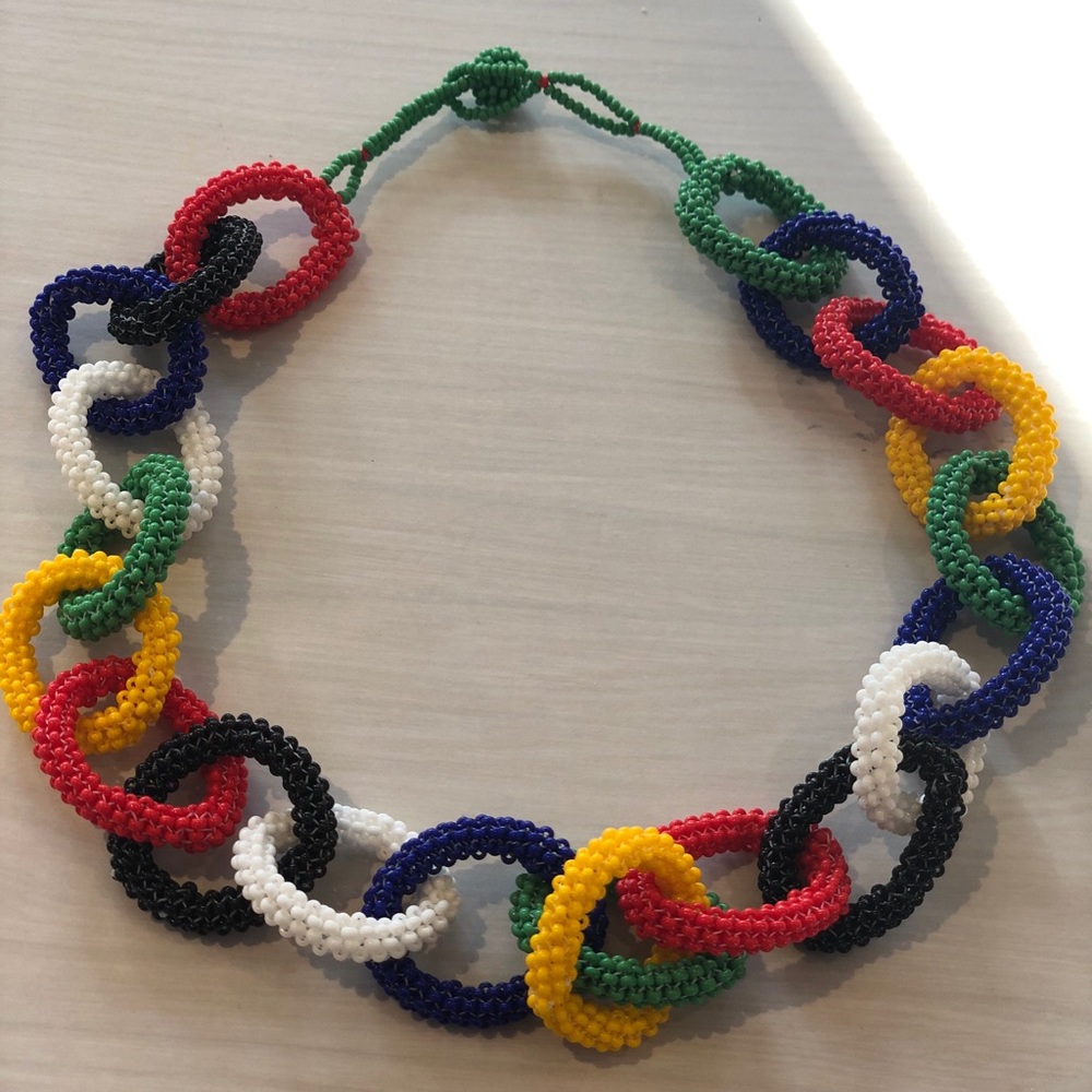 African beaded necklace